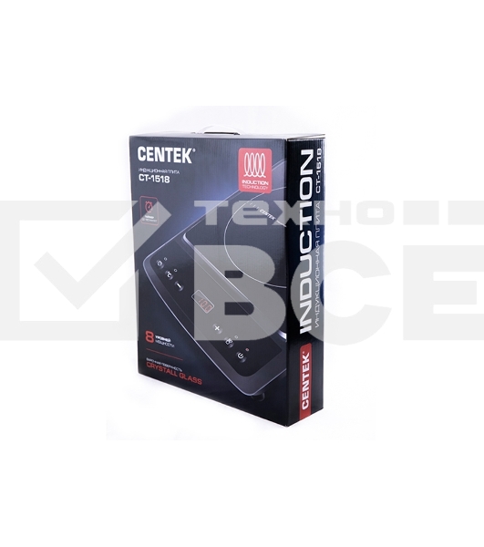 Индукционная плитка Centek CT-1518 <2000Вт> 8 настроек мощности, LED-дисплей таймер, сенсор. управл.