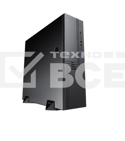 Компьютерный корпус EL555BK PM-300TFX 80+Bronze U3.0*2+U2*2+2*combo Audio; fan 9cm; intrusion switch POWERMAN Slim Case [6143524]