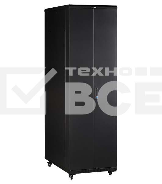 Шкаф коммутационный Lanmaster (TWT-CBB-42U-6X10-P1) 42U 600x1000мм пер.дв.перфор. задн.дв.перфор.2-хст. 2 бок.пан. 800кг черный IP20