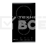 Встраиваемая электрическая панель Samsung NZ32R1506BK/WT 288 x 505 x 50 мм, стеклокерамика, 2 конфорки, сенсорное управление, защита от детей, светодиодный LED-дисплей, черный цвет, фото2