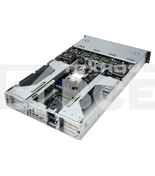 Серверная платформа/ ASUS ESC4000A-E12-SKU1, 2U GPU, 1 x SP5 LGA6096 EPYC 9004 (400W), 12DIMM DDR5, 2 x 2.5