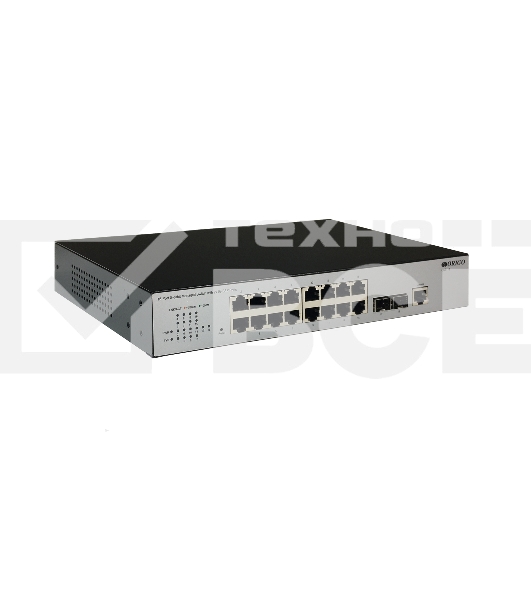 Коммутатор Управляемый L2 16x1000Base-T, 2x1000Base-X SFP, консольный порт RJ-45, комплект для установки в 19