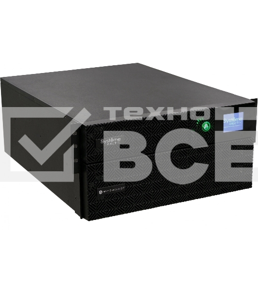 Источник бесперебойного питания Systeme Electriс SRT SRTSE6KRTXLIEC-NC 6000Вт 6000ВА черный