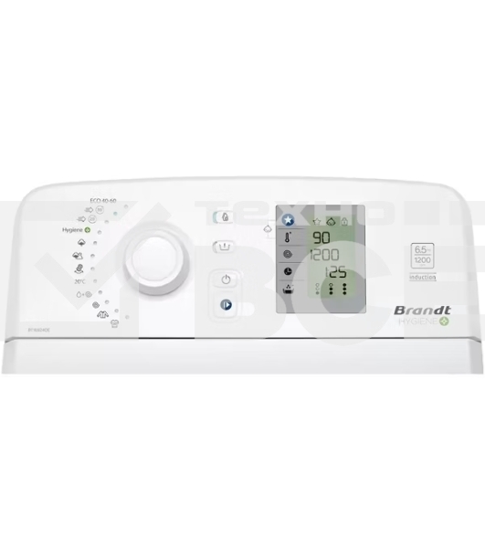 Стиральная машина BRANDT BT16524QE белый, загрузка вертикальная 6.5 кг, 1200 об/мин., класс: C