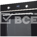 Встраиваемый духовой шкаф MONSHER MOE 6193 Acier, электрический, High-Tech, 60 см, объем 72 л, 9 режимов, дисплей, таймер, телескопические направляющие на 1 уровень, цвет нержавеющая сталь/черный, фото 1