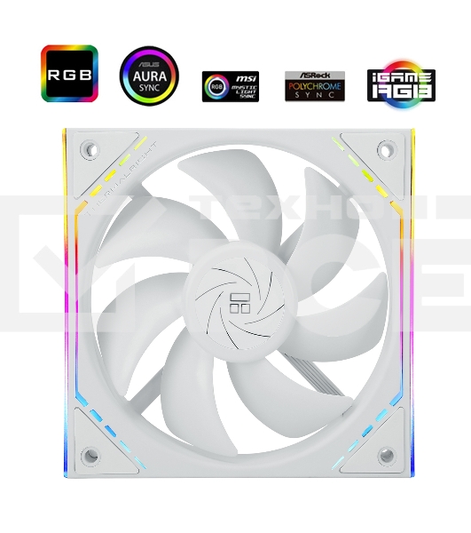Вентилятор Thermalright TL-M12W ARGB белый 4-pin 23.2dB 175gr Ret