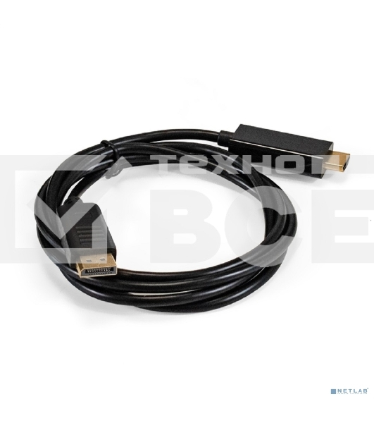 Кабель DisplayPort-HDMI ExeGate EX-CC-DP-HDMI-1.5 (20M/19M, 1,5м, экран)