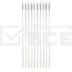 Гирлянда Тающие сосульки комплект 10 шт. х 100см, шаг 100см, 960 LED теплый белый, белый каучук, IP65, 24В, соединяется Neon-night, фото 1