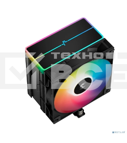 Кулер для процессора DEEPCOOL AG500 BK ARGb V2 черный 120мм алюминий+медь 1900rpm 29.4db 40pin 240W 160мм