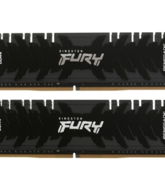 Оперативная память Kingston Fury Renegade, DDR4, 16GB (2x8GB), 3600MHz, CL16, DIMM, с радиаторами, серый/черный