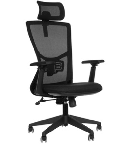 Кресло руководителя Бюрократ MC-811-H черный Elastic-102 крестов. пластик