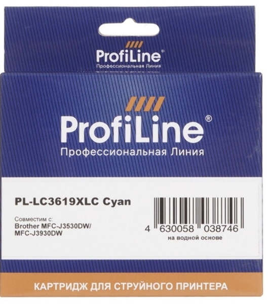 Картридж струйный ProfiLine PL-LC3619XLBK для принтеров Brother MFC-J2330DW/J2730DW/J3530DW/J3930DW с чернилами Black