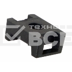 Площадка для крепления стяжки Rexant (ПС-2) 22x16 мм, черная, упаковка 100 шт., фото 1