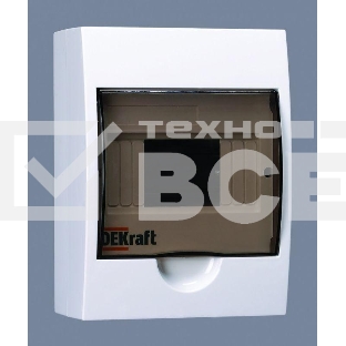 Корпус пластиковый навесной 6мод. IP41 ЩРН-П-6 DEKraft 31009DEK