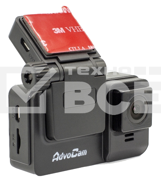 Видеорегистратор AdvoCAM-FD черный III GPS/GLONASS автомобильный