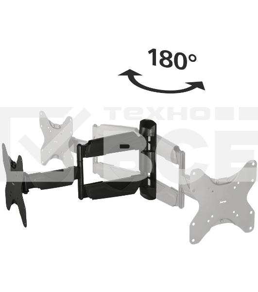 Кронштейн для телевизора Hama H-118665 черный, 10'-48' макс. 25 кг, настенный