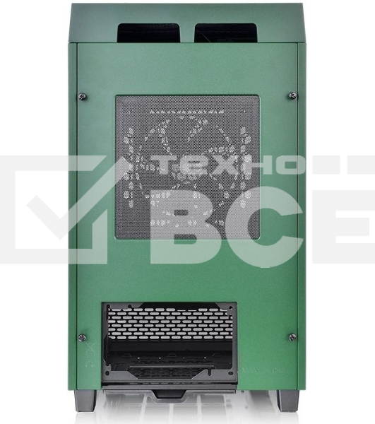 Компьютерный корпус Thermaltake The Tower 100 Racing Green черный без БП miniITX 1x120mm 3x140mm 2xUSB3.0 audio bott PSU