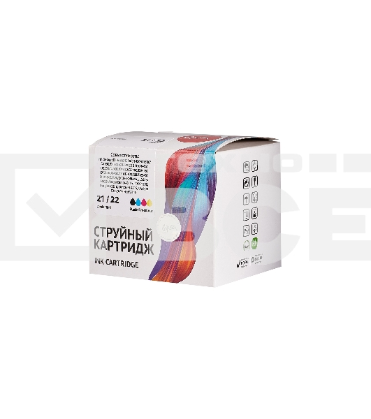 Набор струйных картриджей Sakura SD367AE (№21 Black/ 22 Tri-colour) для HP, мультипак, 11 мл., 600 к.