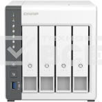 Сетевое хранилище SMB QNAP TS-433-4G NAS 4 HDD trays. ARM 4-core Cortex-A55 2.0GHz, ram 4 Gb (max), 1x1GbE, 1x2.5GbE, 2xUSB 2.0 port,1xUSB 3.2 Gen 1, фото2