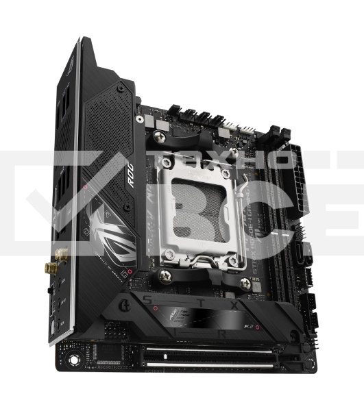 Материнская плата ASUS ROG STRIX B650E-I GAMING WIFI, AM5, AMD B650, 2xDDR5, 2xSATA, 2xM.2, 1xPCIe 5.0 x16, 1xHDMI, 1x 2.5Gb LAN, 4xUSB-A 3.2 Gen 2, 1xUSB-A 3.2 Gen 1, 1xUSB-C 3.2 Gen 2x2, 3x3.5 мм, 7.1, Mini-ITX