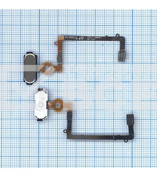 Кнопка HOME в сборе с механизмом и шлейфом для Samsung Galaxy S6 Edge SM-G925F, золотая