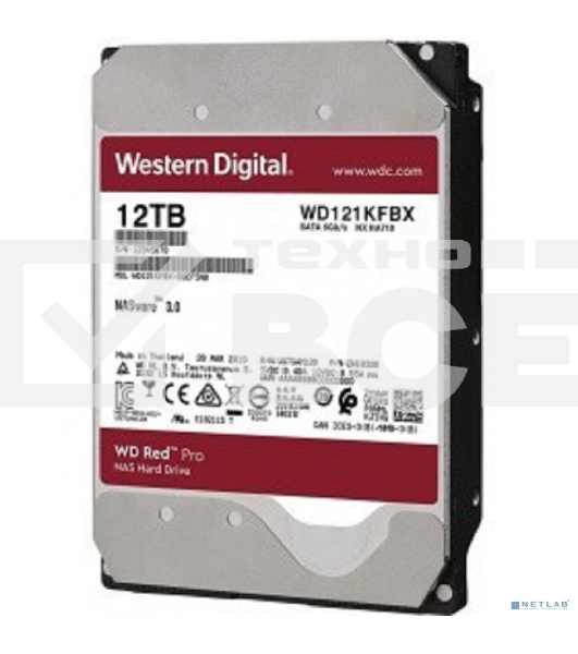 Жесткий диск WD Original SATA-III 12Tb WD121KFBX Red Pro (7200rpm) 256Mb 3.5