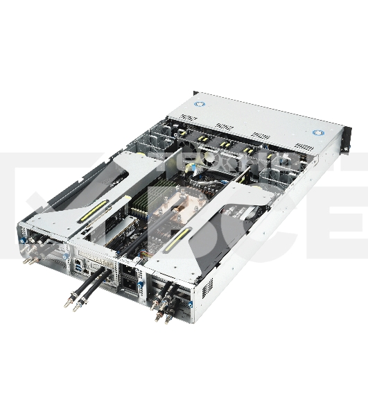 Серверная платформа/ ASUS ESC4000A-E12-SKU1, 2U GPU, 1 x SP5 LGA6096 EPYC 9004 (400W), 12DIMM DDR5, 2 x 2.5