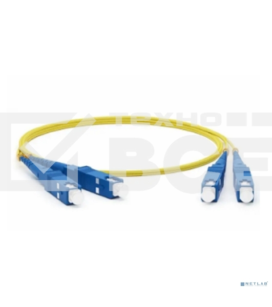 Патч-корд оптический соединительный (SM), 9/125 (OS2), SC/UPC-SC/UPC, (Duplex), LSZH, 1м