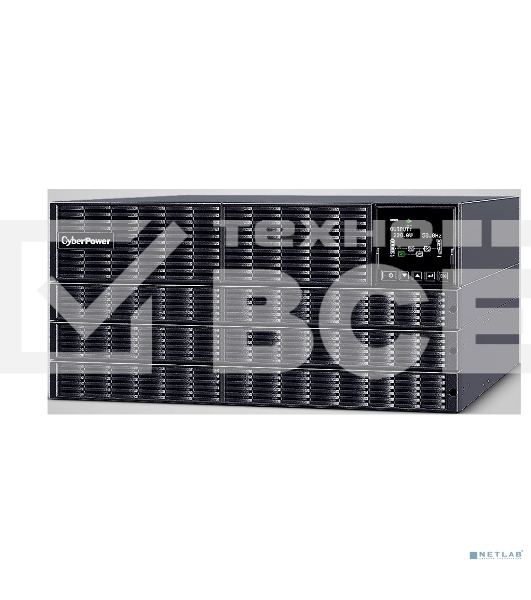 Источник бесперебойного питания CyberPower OLS10KERT5U Online 10000VA/10000W USB/RS-232/Dry/EPO/SNMP/CloudCard/(4 IEC С13, 4 IEC C19, terminal block)/bat.detect./МВ NEW