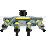 Разветвитель 4-канальный на кран 1/2'-3/4' Профи ЧЕТЫРЕ СЕЗОНА, фото4