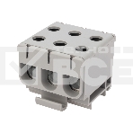 Клемма вводная силовая Rexant КВС 6-50 мм² 3-рядная серая, фото 1