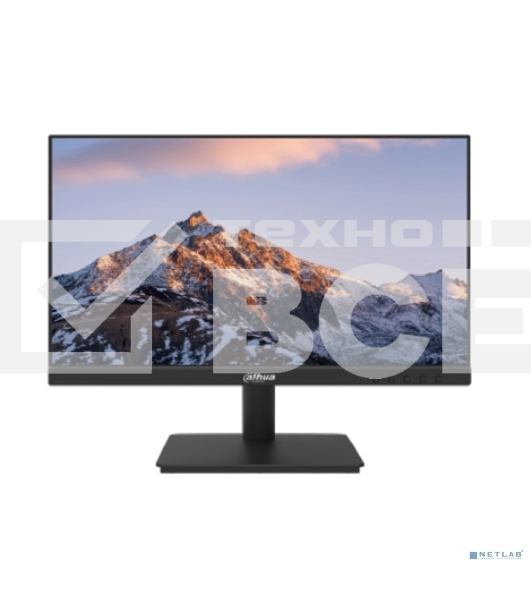 Монитор 21.5' Dahua DHI-LM22-A211Y IPS 1920x1080, 120 Гц (оверклок), 1 мс (MPRT), 16:9, 250 кд/м², VGA, HDMI 1.4, HDR10, черный