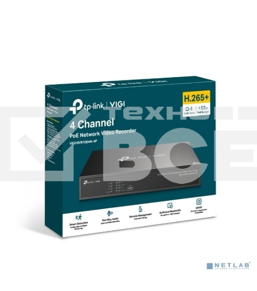 Сетевой видеорегистратор 4 Channel PoE Network Video Recorder