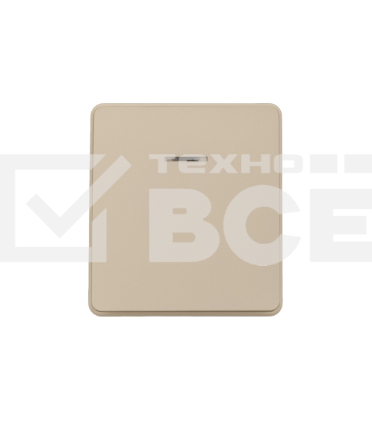 Выключатель KRANZ ROUND 1 кл проходной (переключатель) с подсветкой 10А с/у шелк