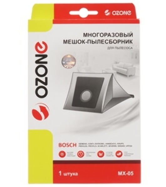 Многоразовый мешок для пылесоса OZONE microne multiplex MX-05 синтетический