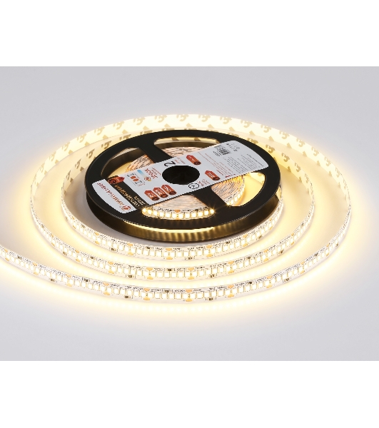 Светодиодная лента Ambrella light GS3501 2835 240Led /22W m/ 24V IP20 3000K/ 5000*10*1.2mm (2 конт.)