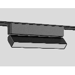 Светильник трековый светодиодный GV1486 BK черный IP20 10W 4200K 48V 230*26*80, фото 1