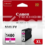 Картридж струйный CANON PGI-1400XL пурпурный (780 стр. 12 мл) для Canon MAXIFY МВ2040/2340/2740, фото 1