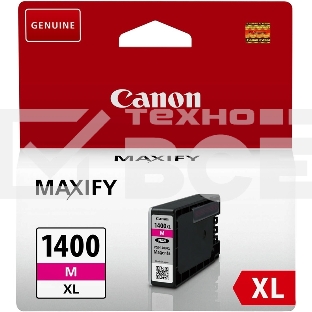 Картридж струйный CANON PGI-1400XL пурпурный (780 стр. 12 мл) для Canon MAXIFY МВ2040/2340/2740