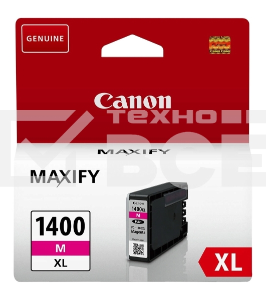 Картридж струйный CANON PGI-1400XL пурпурный (780 стр. 12 мл) для Canon MAXIFY МВ2040/2340/2740