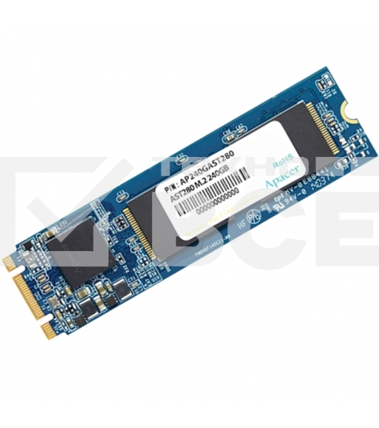 Накопитель SSD Apacer AST280, 120Gb, M.2 2280, SATA III, SATA, R/W 560/540