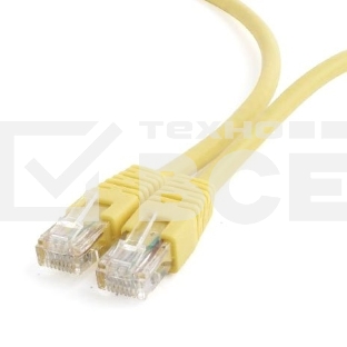 Патч-корд UTP Cablexpert кат.6, 1м, литой, многожильный (жёлтый)