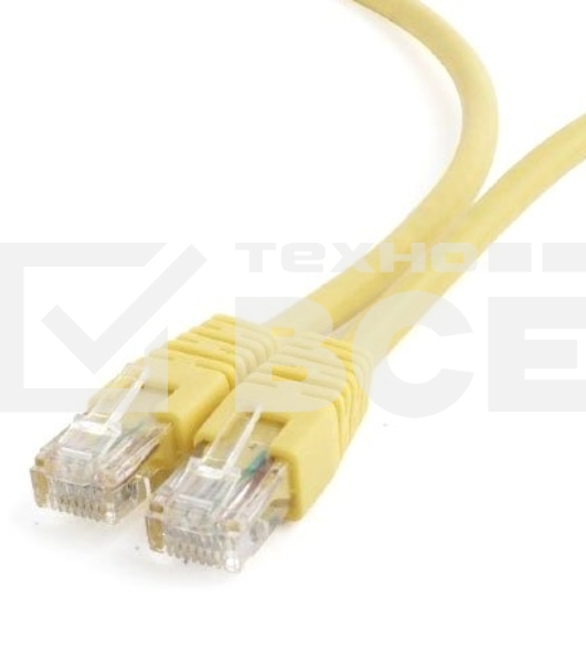 Патч-корд UTP Cablexpert кат.6, 1м, литой, многожильный (жёлтый)