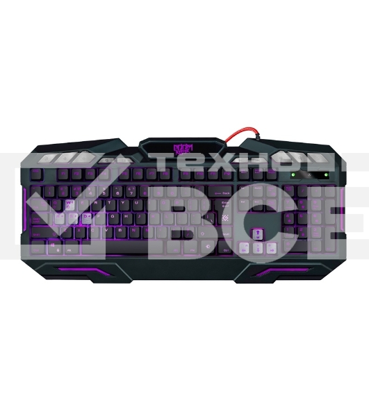 Клавиатура Defender Doom Keeper GK-100DL RUпроводная, USB, чёрный
