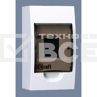 Корпус пластиковый навесной 4мод. IP41 ЩРН-П-4 DEKraft 31008DEK