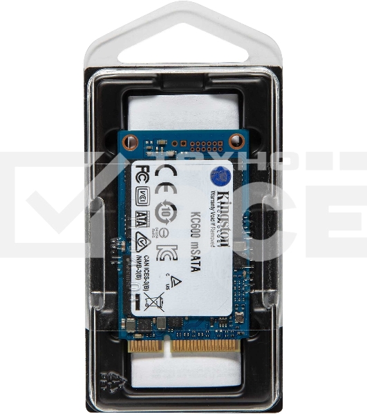 Накопитель SSD Kingston KC600, 1024GB, mSATA, R/W 550/520