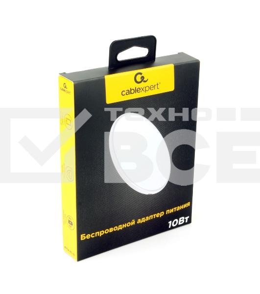 Беспроводной адаптер питания Cablexpert MP3A-PC-31, QI 10Wt, 7,5Wt, 5Wt, белый