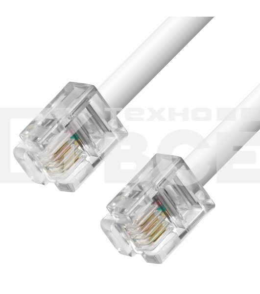 Телефонный шнур Greenconnect удлинитель для аппарата  0.5m GCR-TP6P4C-0.5m, 6P4C (джек 6p4c - jack 6p4c) белый Greenconnect Телефонный шнур удлинитель для аппарата  0.5m GCR-TP6P4C-0.5m, 6P4C (джек 6p4c - jack 6p4c) белый