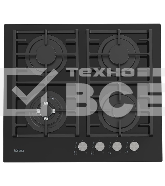 Газовая варочная панель Korting HGG 6825 CTN