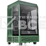 Компьютерный корпус Thermaltake The Tower 100 Racing Green черный без БП miniITX 1x120mm 3x140mm 2xUSB3.0 audio bott PSU, фото 1